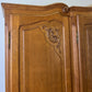 Wardrobe Vintage French Louis XVI Style Oak Four Door Carved Armoire LOT 6495