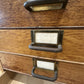 Mid Century Oak Filing Cabinet Tall Chest Drawers Vintage Haberdashery Collectors Archive