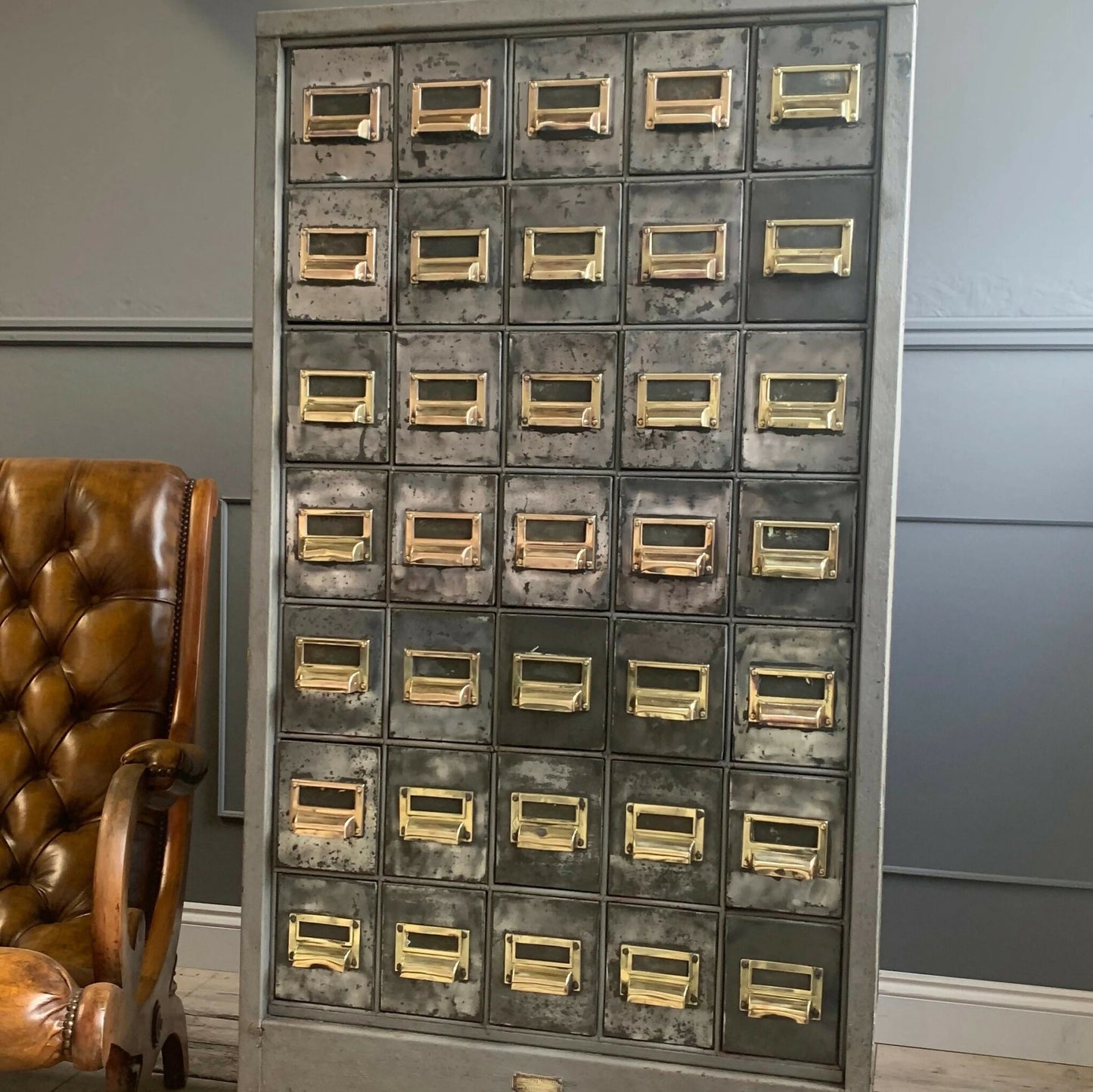 Vintage Industrial Draw Cabinet: Wine Bottle Holder Furniture