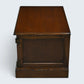 Old Charm TV Stand Linenfold Doors Model #2172 Tudor Brown Oak FREE UK Delivery