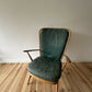 Vintage Ercol Windsor Low Easy Chair Blue Label