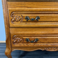 Cabinet Vintage French Louis XIV Style Writing Bureau Carved Sideboard LOT 3526