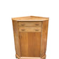 Mid century light Oak corner cupboard / drinks cabinet