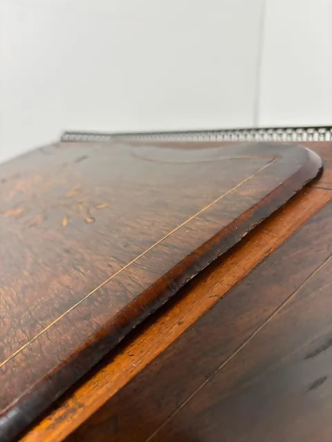 Victorian Walnut Inlaid Ladies Writing Desk / Bureau