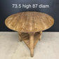 Antique Pine Cricket Table