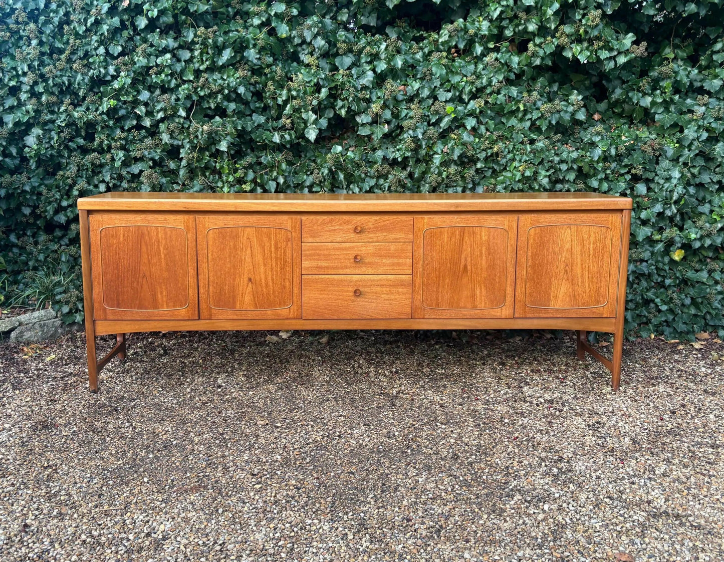 Vintage Mid Century Nathan Squares Teak Sideboard