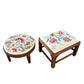 Pair of vintage needlepoint / tapestry footstools