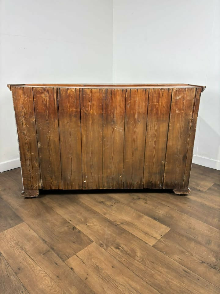 Victorian Pine Three Drawer Painted Chest with Stripped Top