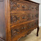 Chest of Drawers Vintage French Louis Oak 3 Drawers Carved Cabinet LOT 6252