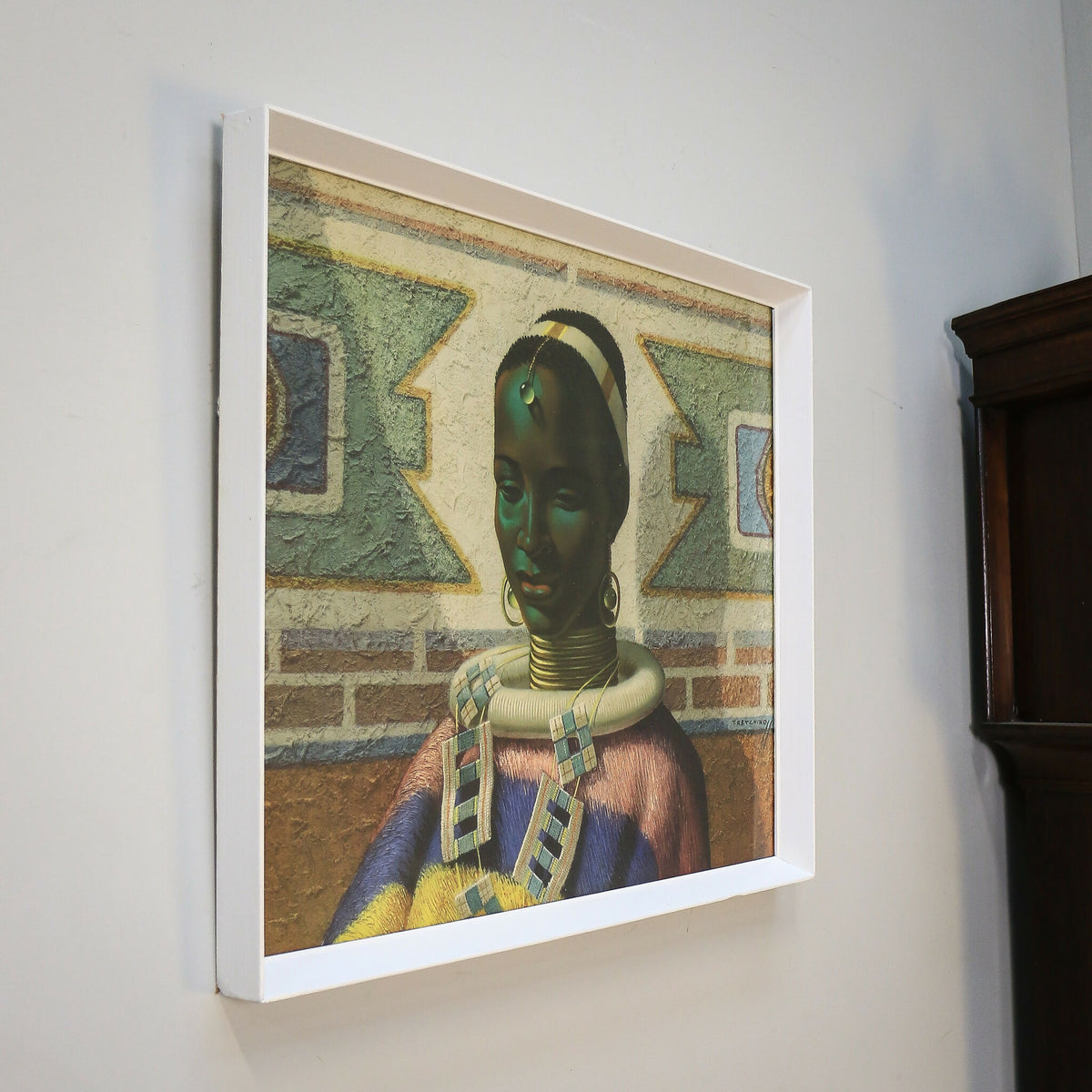 Tretchikoff Lady of Ndebele Original 1960s Print Framed