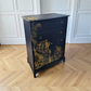 Vintage Stag minstrel 7 drawers tallboy, navy blue chest of drawers mid century modern dresser