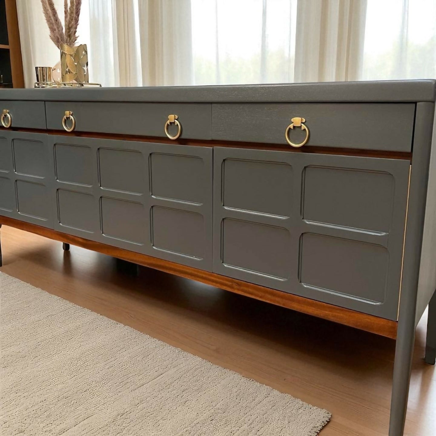 Mid Century Nathan Squares Sideboard Teak Retro 1960