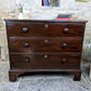 Georgian Mahogany Chest of Drawers - 3 Drawers