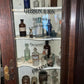 Antique Corner Apothecary Cabinet