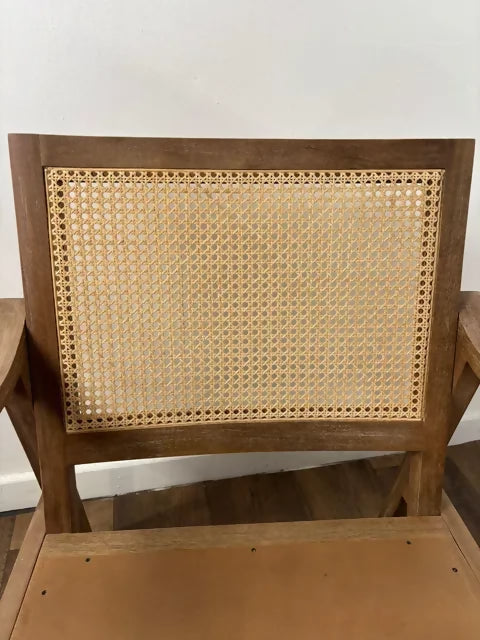 Pair Of Modern Armchairs With Bergere Panels