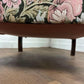 Vintage Reupholstered Floral Wingback Fireside Armchair