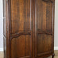 Wardrobe Antique French Louis XVI Style Oak Two Door Carved Armoire LOT 6465