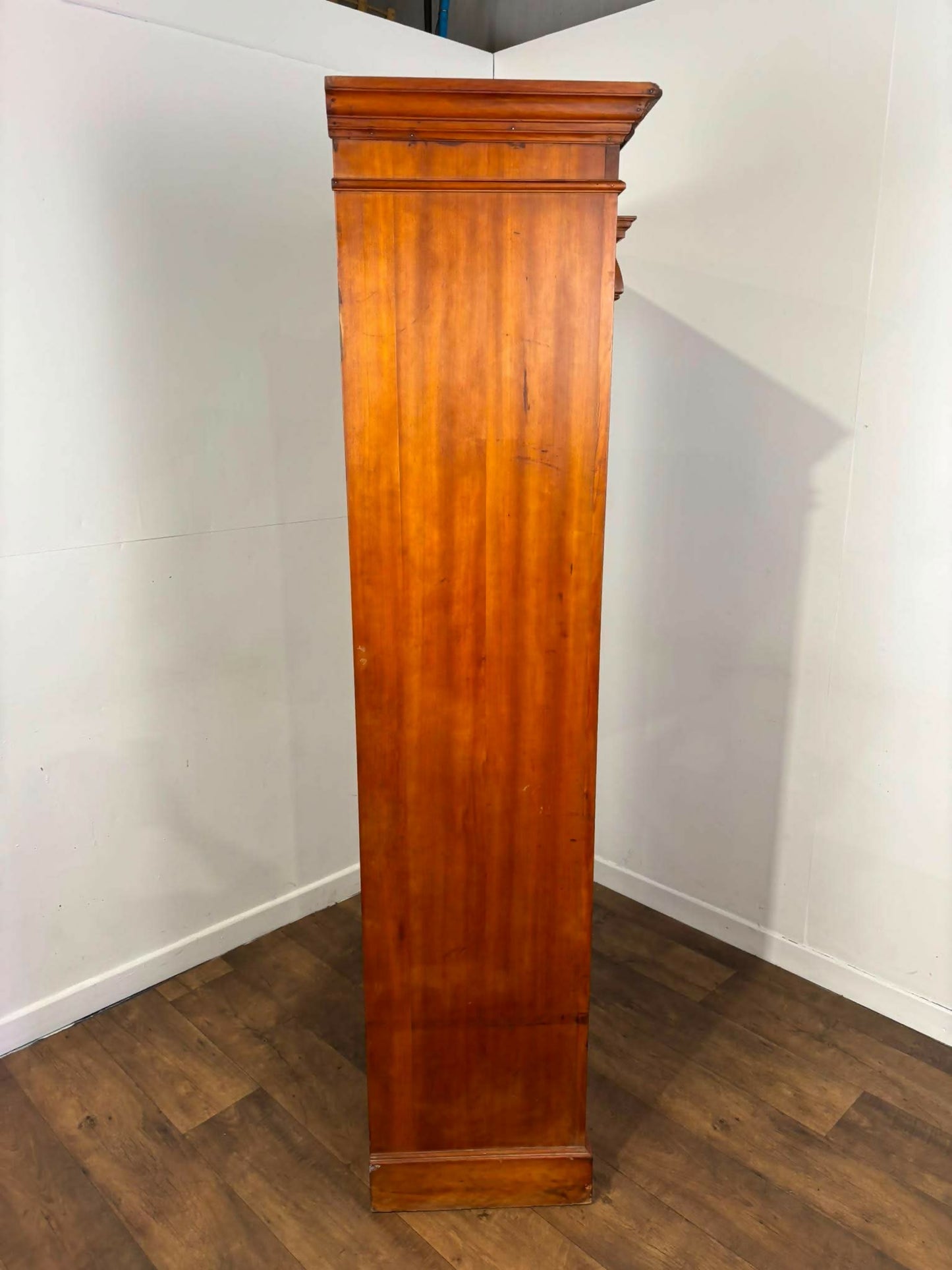 Late Victorian Satinwood Single Wardrobe