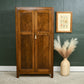 Vintage Oak Gentlemans Wardrobe - 1930s - 1940s