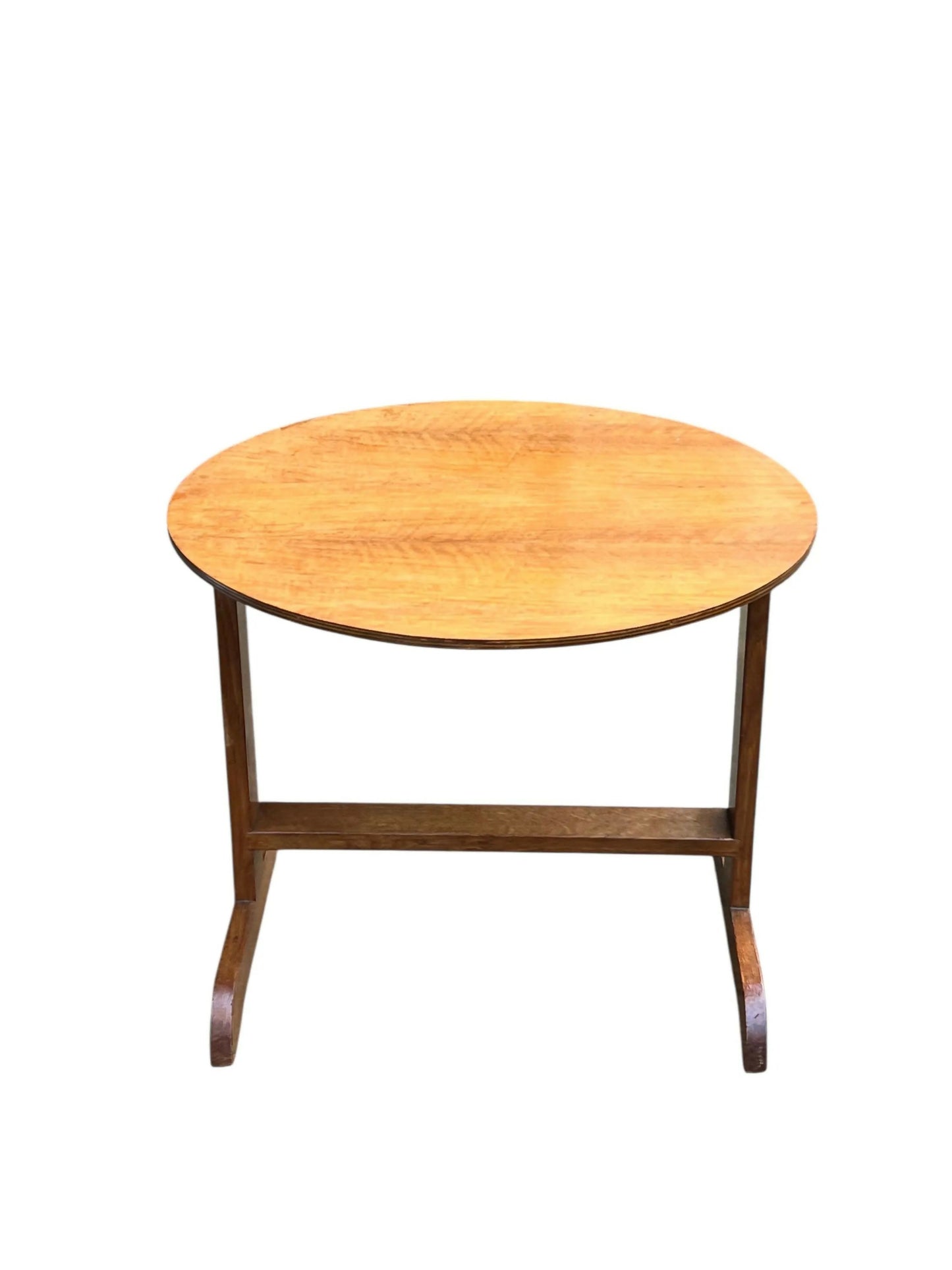Art Deco tilt top light Oak side table