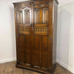 Vintage Priory Style Oak 3/4 Gents Fitted Wardrobe - probably Lock of London.