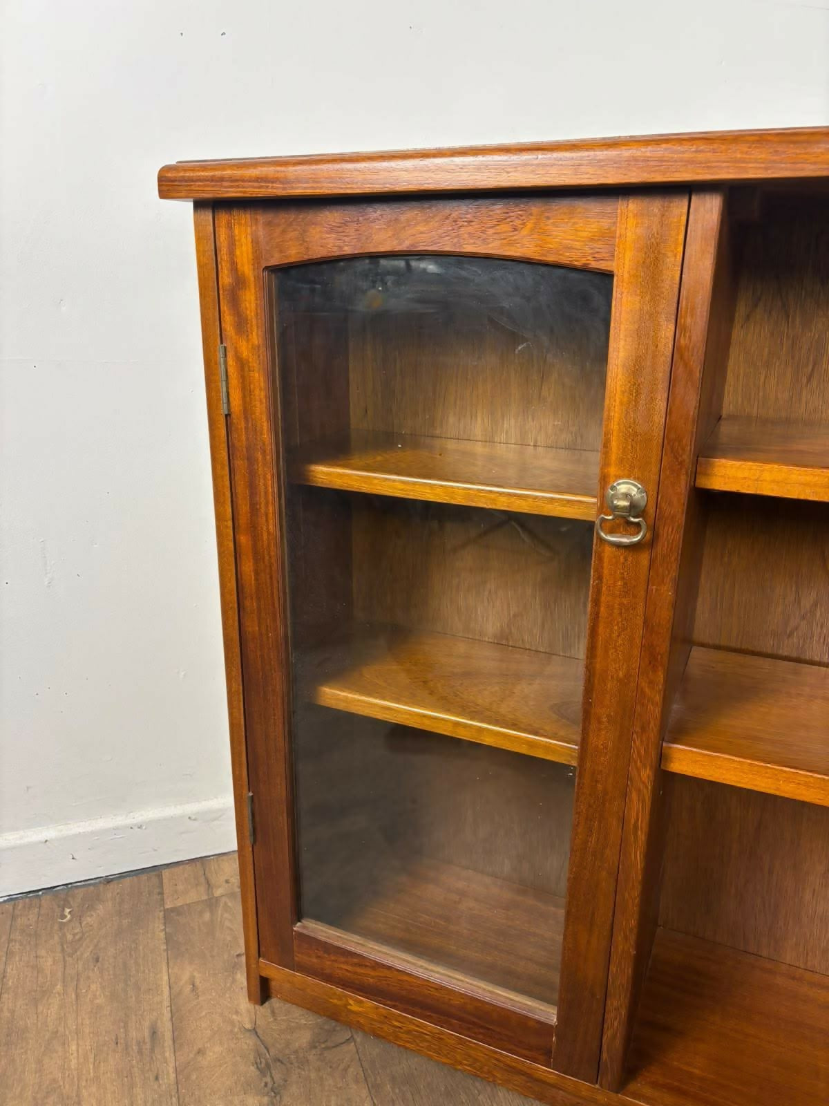 Reproduction Oak Side Cabinet / Bookcase