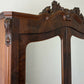 Wardrobe Antique French Burr Walnut Two Door Mirrored Armoire Cabinet LOT 6374