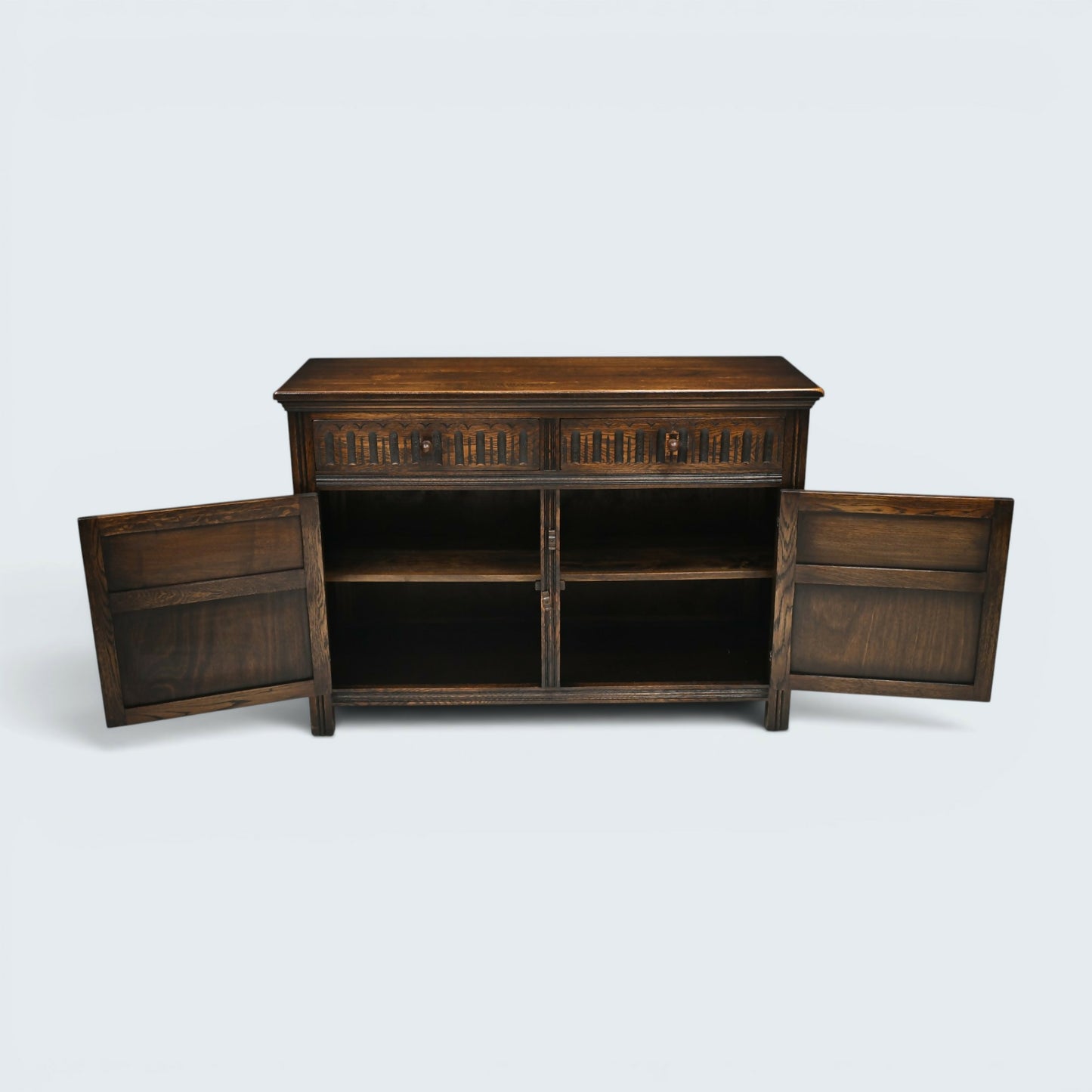 Old Charm Style Oak Sideboard Vintage Furniture Storage Patina FREE UK Delivery