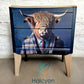 Harris Lebus 2 drawer chest of drawers with Highland Cow decoupage