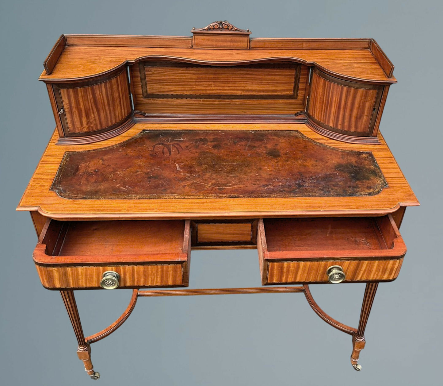 Edwardian Satinwood Desk / Writing Table