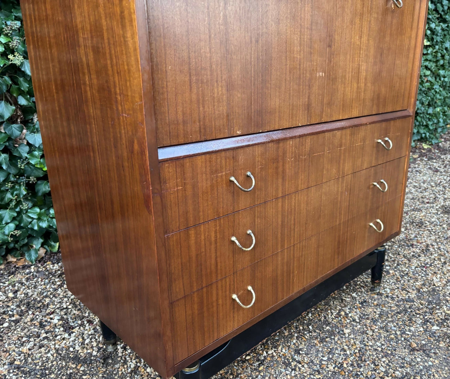 Vintage Tola & Black Drinks Cocktail Cabinet By G Plan