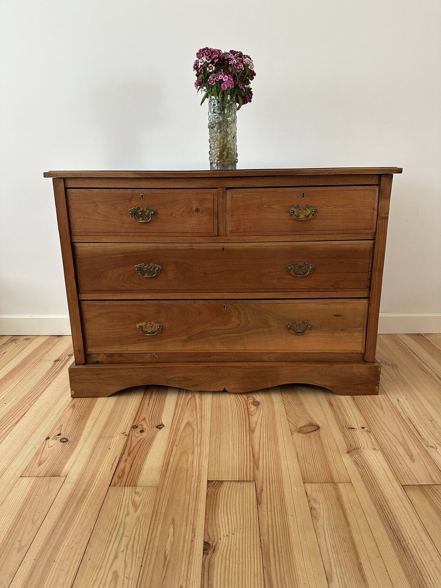 Antique Pine Chest of Drawers Victorian 19th Century