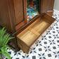 Edwardian Red Walnut Carved Wardrobe With Mirror and Drawer