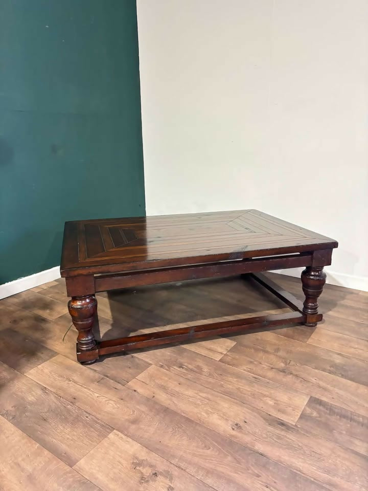 Aged Large Oak Coffee Table