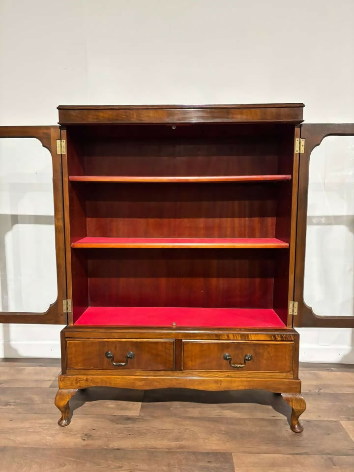 1930's Walnut Display Cabinet555