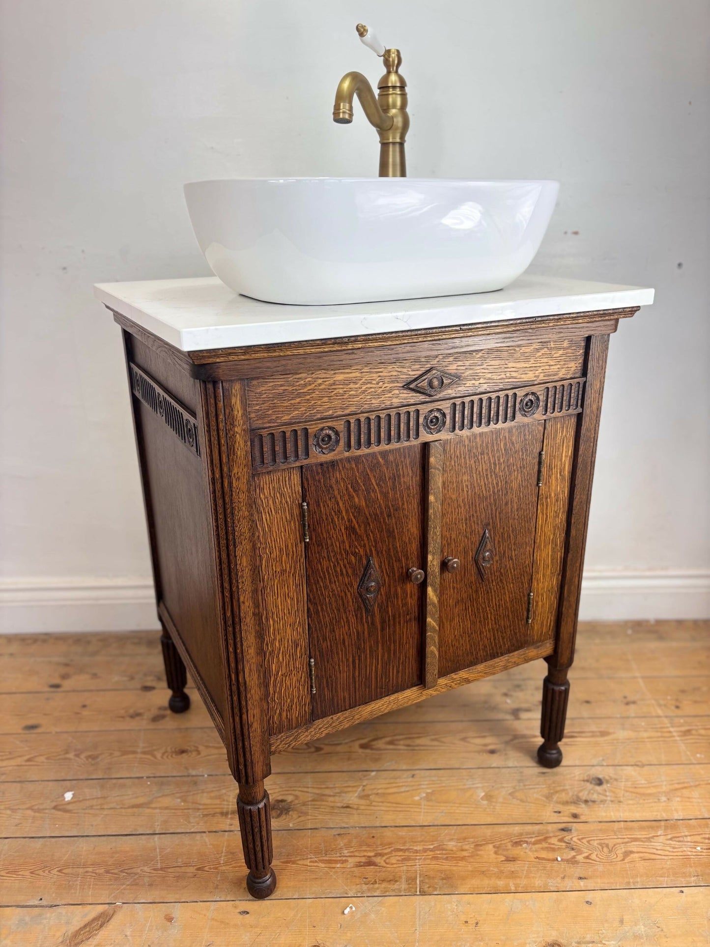 Vintage Bathroom Vanity Unit Made to Order Vanity Unit Custom Made Bathroom Furniture Antique Traditional Bathroom Washstand Basin Unit