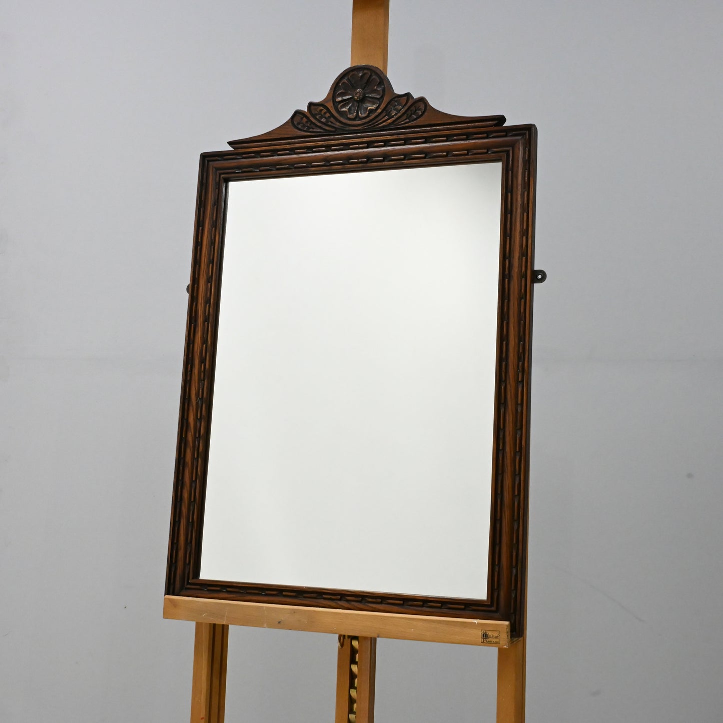 Old Charm Oak Framed Wall Mirror Heavy 80cm x 52cm Light Oak FREE Delivery*. SBR9889/0912D