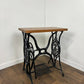 Vintage Oak Cast Iron Rectangular Centre Table on Treadle Base