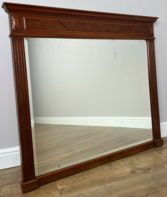 Mirror Antique French Walnut Wall Mirror Carved Decorative Frame LOT 6405