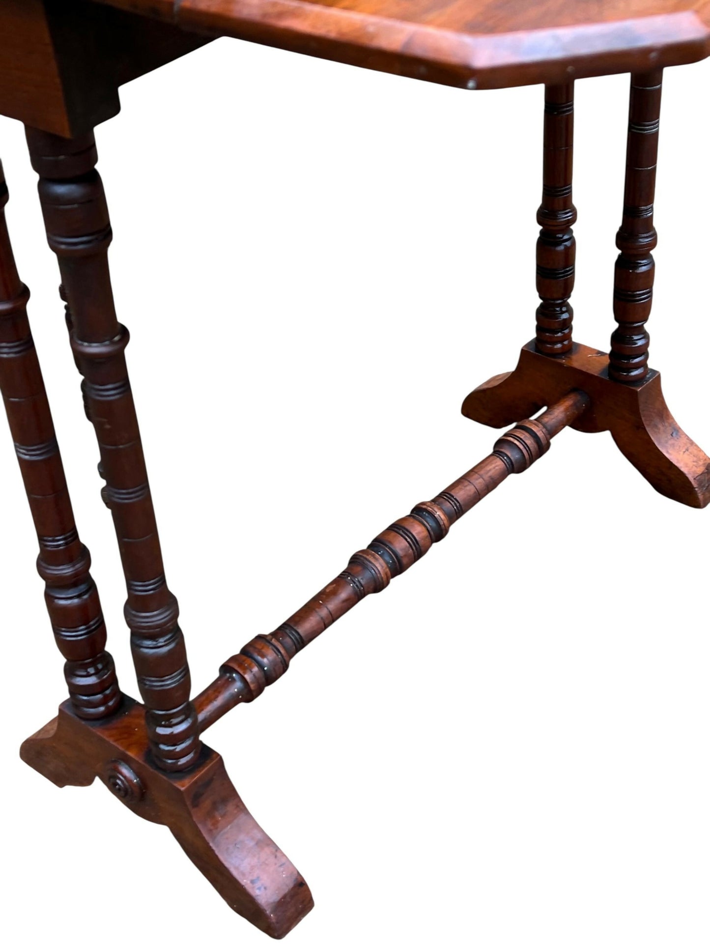 Antique Mahogany Drop-Leaf Sutherland side table