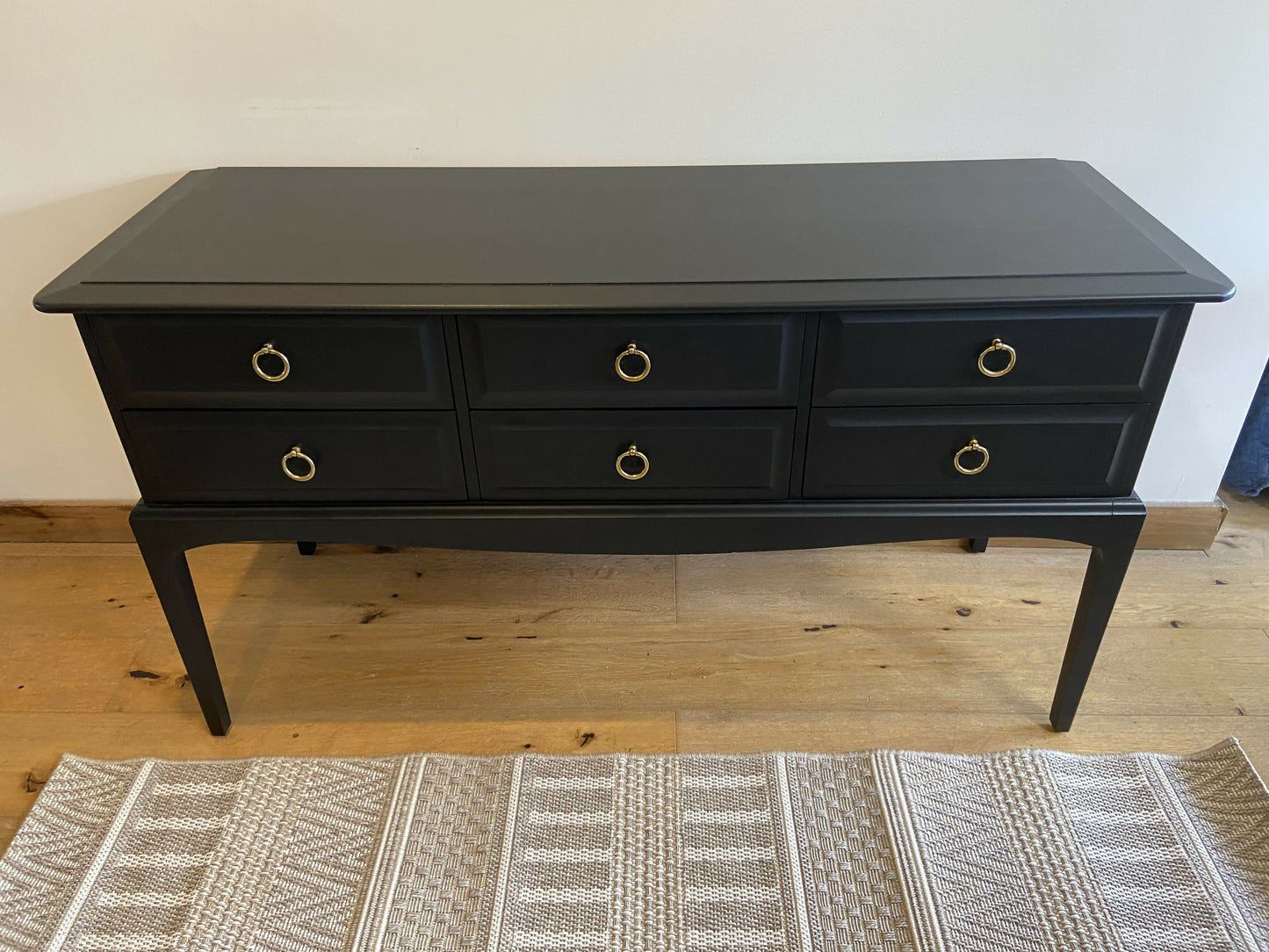 Stag six drawer console/dressing table/sideboard/tv stand