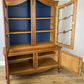 Bookcase Vintage French Louis Oak Glazed Display Cabinet Sideboard LOT 6546