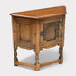 Old Charm Canted Table With Cupboard Finished In Tudor Brown* FREE UK Delivery. SBR10844/1908E
