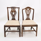 2 Oak Georgian Dining Hall Bedroom Chairs Drop In Seat FREE UK Delivery. SBR9572/1909D