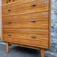 Lebus Chest of Drawers: Mid-Century Modern Tallboy Cabinet Four Drawer