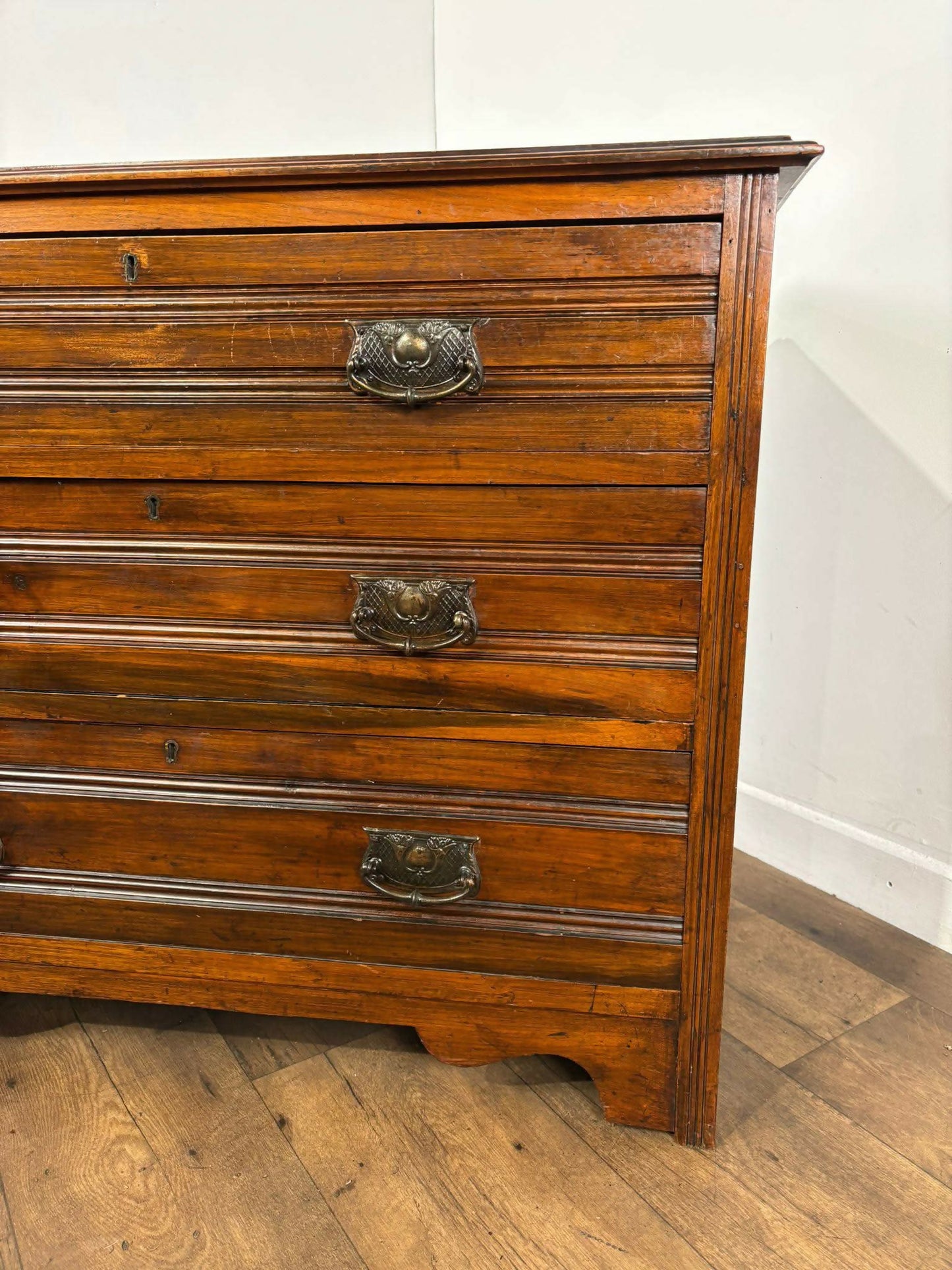 Edwardian Satinwood Chest of Three Drawers