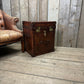 Luxury bridle leather 1 draw bedside cabinet