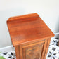 Antique Bedside Cabinet Pot Cupboard Late Victorian Mahogany and Burr Walnut