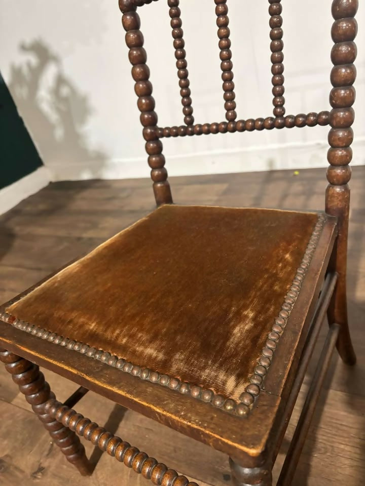 Victorian Mahogany Bobbin leg child's chairx