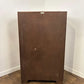 Vintage Oak Tallboy Wardrobe with Drawer Over Cupboard